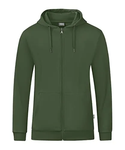 Jako Men Basic Kapuzenjacke Organic - Oliv, 5XL - Funktionsjacke aus kontrolliert biologischer Baumwolle, mit weich angerauter Innenseite für optimalen Komfort und 60 °C waschbar.