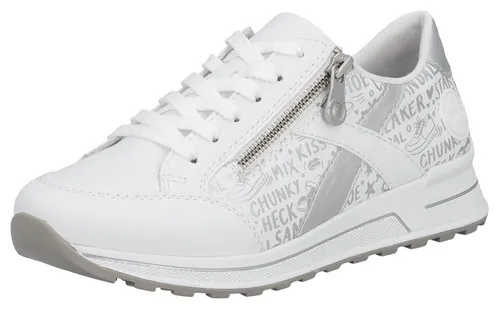 Rieker Damen Low-Top Sneaker N1403 - Damen-Sneaker mit herausnehmbarer Innensohle und bequemem Reißverschluss, ideal für Alltag und Freizeit.