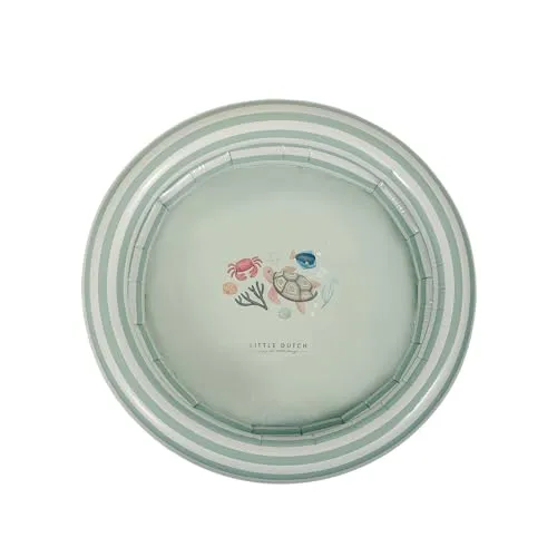 Little Dutch 2012390 Schwimmbecken/aufblasbares Planschbecken - Fresh Greens grün (80 cm)