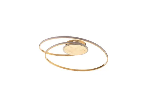 Lindby LED Deckenleuchte Dorle dimmbar - Modernes Design in Gold/Messing - Energiesparende 2-flammige Deckenlampe für Wohnzimmer, Esszimmer und mehr, dimmbar für die perfekte Atmosphäre und inklusive hochwertiger Leuchtmittel.