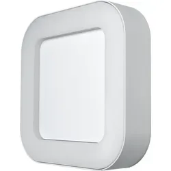 Ledvance Außenleuchte Endura Style Square - Weiß - Lampen: Helle, energieeffiziente LED-Außenleuchte mit modernem quadratischen Design aus Aluminiumdruckguss, ideal für die Anstrahlung von Fassaden, Terrassen und Balkonen, IP44 Schutzklasse.