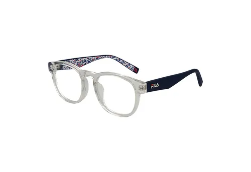 Fila Brillengestell VFI211 500880 - Unisex Brillengestell im modernen Panto-Stil, transparentes Design und ideal für alle Gesichtsformen, inklusive Original-Etui für sicheren Transport.