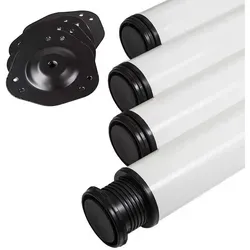 SOTECH Tischbein 76 x 820 mm Weiß in weiß von SO-TECH