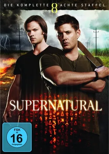 SUPERNATURAL: STAFFEL 8 - JARED PADALECKI,JENSEN ACKLES 6 DVD NEU