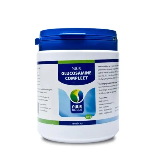 Puur Glucosamin Extra für Katzen und Hunde 500 g - Tiergesundheit: Unterstützt die Gelenkgesundheit von Katzen und Hunden, fördert Mobilität und Wohlbefinden.