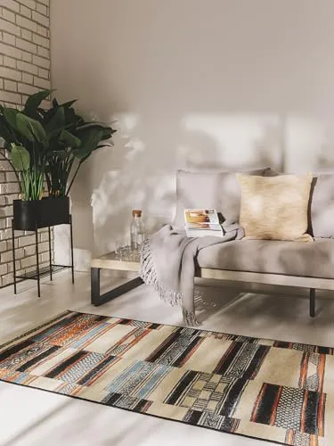 benuta Nest In- & Outdoor Teppich Artis - Multicolor 80x250 cm - Teppich für Innen- und Außenbereiche, strapazierfähig und pflegeleicht, bringt sommerliche Vibes in dein Zuhause und ist ideal für Fußbodenheizung.