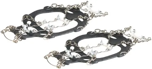 PEARL Ketten für Schuhe: 1 Paar Schuhketten für alle Schuhe, Schuhgröße 34-43 (Spikes, Schuhschneeketten, Anti Rutsch)