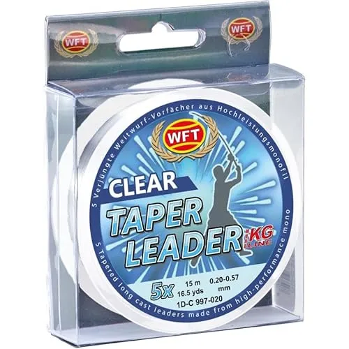 Produktbild WFT Taper Leader 0,26-0,57 Clear 5x15m
