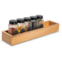 Creative Deco Tablett Holzbox Aufbewahrungsbox, Holzkiste Klein Ordnungsbox Organizer Box 9 cm x 36 cm x 5 cm