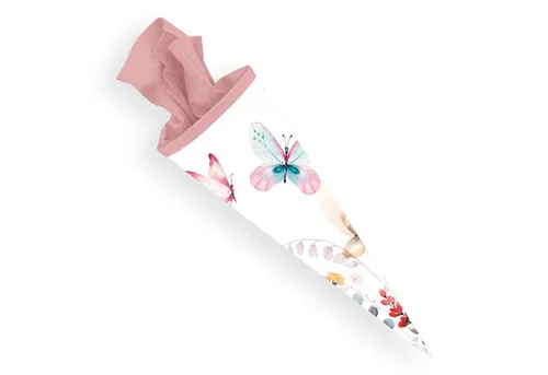 itenga Schultüte itenga Schultüte Zuckertüte 70cm rund Schmetterlin