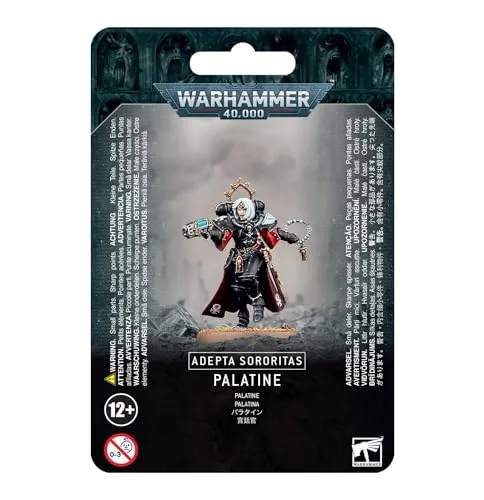 Warhammer 40.000 - Adepta Sororitas Palatine Miniatur - 40K Miniaturen, ideal für Sammler und Tabletop-Spieler, enthält alle Teile für eine unbemalte Palatine, inklusive Base - perfekt für individuelle Gestaltung.