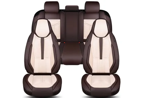 BREMER SITZBEZÜGE für Toyota Camry 8 (2017) – Komplettset in Braun/Beige - Schützen Sie Ihre Autositze stilvoll mit diesem Komplettset für Toyota Camry 8 ab 2017. Das 3-Lagen-System aus Kunstleder bietet hohen Komfort und eine perfekte Passform. Praktische Taschen auf der Rückseite für Ihre Utensilien.
