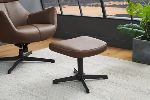 riess-ambiente Fußhocker VOGUE 45cm braun / schwarz