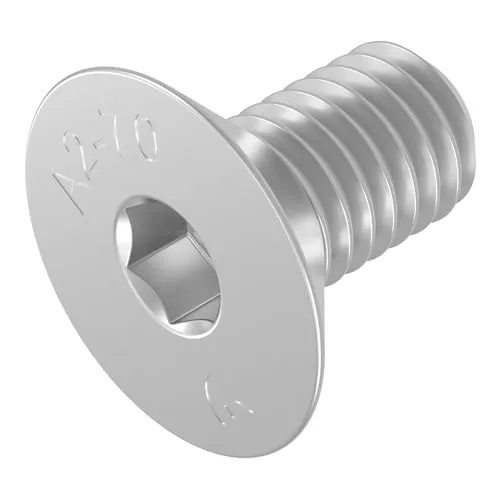 SECCARO Senkschraube M8 x 16 mm, Edelstahl V2A VA A2, DIN 7991 / ISO 10642, Innensechskant, 20 Stück