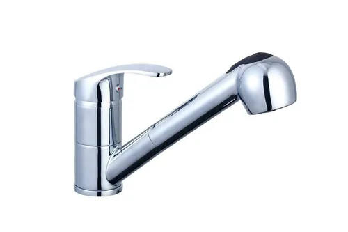 Schütte Spültischarmatur DIZIANI mit herausziehbarer Brause - Armatur mit zwei Strahlarten, aus hochwertigem Chrom für vielseitige Nutzung in der Küche