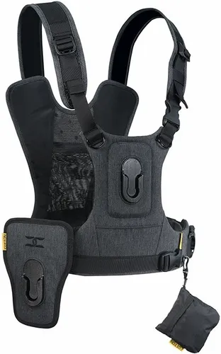 COTTON CARRIER G3 Two Camera Harness Grau #CC-147GRIS - Kamera- & Camcordergurte, ergonomisches Design für maximalen Komfort und sicheren Halt von zwei Kameras gleichzeitig.