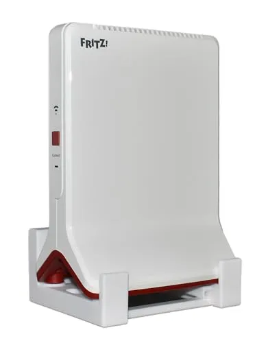 EasyClick passgenaue Wandhalterung für AVM Fritz Repeater 6000 und 3000 (Nicht 3000AX!), auch als Deckenhalterung, in jeder Richtung montierbar, inklusive Montagematerial. (Weiß)