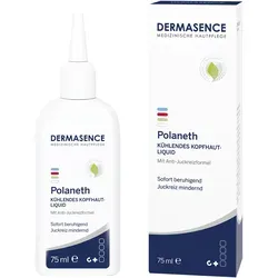 Dermasence Polaneth Liquid 75 ml - Arzneimittel zur Linderung von Juckreiz, kühlendes Kopfhaut-Tonikum mit pflanzlichen Wirkstoffen für sofortige Erleichterung.