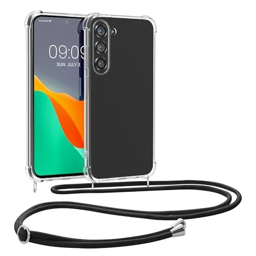 kwmobile Necklace Case kompatibel mit Samsung Galaxy A56 5G Hülle - Silikon Cover mit Handykette - Band Handyhülle Transparent