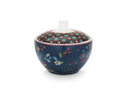 PiP Studio Zuckerdose Berry Blues Zuckerdose blau 300ml, Porzellan