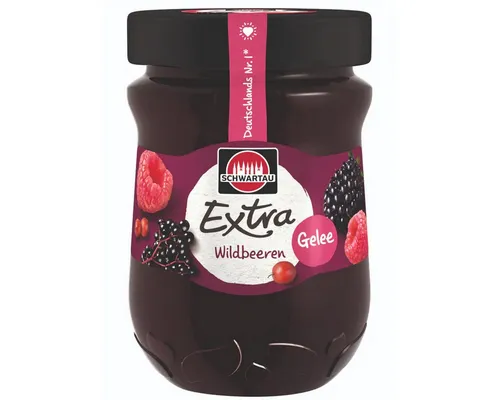 SCHWARTAU Fruchtaufstrich, Schwartau Extra Wildbeeren Gelee Frühstück Fruchtaufstrich 340g