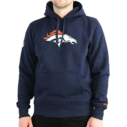 New Era Denver Broncos Team Logo Po Hoody - XXL - Kapuzenpullover mit offiziellem Denver Broncos Teamlogo | Gemütliche Innenseite und hochwertiger Stoff | Perfekt für Fans und den Alltag, mit Kängurutasche und robustem Schnitt.