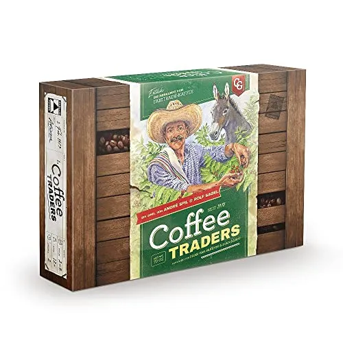 Skellig Games SKE48014 - Coffee Traders - Gesellschaftsspiel für Kaffeeliebhaber, strategisches Gameplay mit einzigartigen Handelsmechaniken und hoher Wiederspielbarkeit.