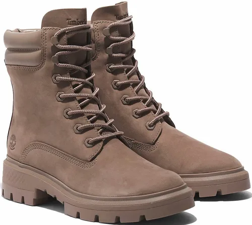 Timberland Womens Mid Lace UP Waterproof Boot - taupe gray 8.5 Wide Fit - Wanderschuhe für Damen, wasserdicht und umweltfreundlich dank ReBOTL-Futter und GreenStride-Zwischensohle für optimalen Komfort und Nachhaltigkeit.