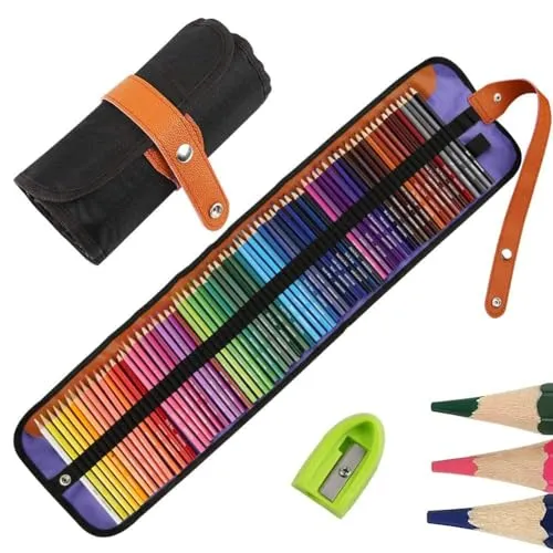 Nakeey 72 Buntstifte Set, Zeichnen Bleistifte Art Set für Professionelle Farbmischung Malen und Skizzen, Holzfarbstifte für Malbücher für Erwachsene Schüler Kinder