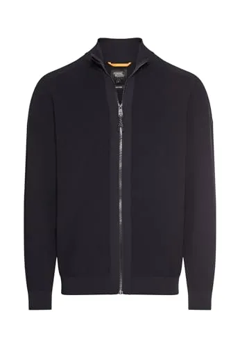 camel active Herren fleXXXactive® Strickjacke Navyblau, 4-Wege-Stretch für optimale Beweglichkeit - Strickjacke für Herren aus ultraleichtem Material, das schnell trocknet und atmungsaktiv ist - ideal für aktives Tragen.