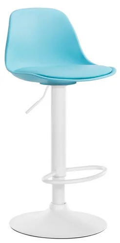 furnicato Barhocker Kiel höhenverstellbar 82-104 cm blau