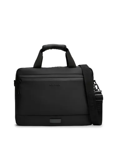 Tommy Hilfiger TH TPU Laptoptasche 39 cm schwarz - Stylische Laptop-Tasche von Tommy Hilfiger, 39 cm, aus strapazierfähigem TPU und ideal für den modernen Alltag.