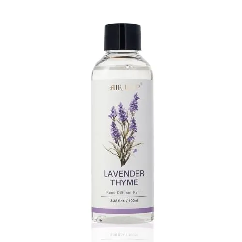 Airkeep Raumduft Nachfüller Lavender Thyme, Nachfüller für Lufterfrischer, raumduft nachfüllflasche für Schlafzimmer, Bad Büro Home Décor