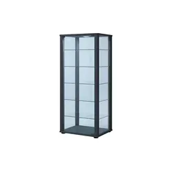 Vitrine Kavisa, schwarz, 50x114,5 cm