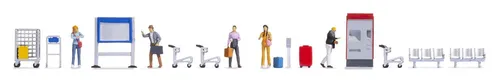 Noch H0 16268 Figuren-Themenwelt Bahnsteig