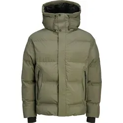 JACK & JONES Male Steppjacke - Funktionsjacke mit Langarm und Kapuze, ideal für kalte Tage und sportliche Aktivitäten, aus 100% Polyester für hohen Tragekomfort.