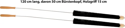 Ziegenhaar Heizkörperbürste - 120 cm lange Bürste für Heizkörper und Radiatoren - Ersatzbürsten für müheloses Reinigen von Heizkörpern, Lamellen-Jalousien und mehr. Mit weichem Ziegenhaar für effektive Staubaufnahme und weniger Heizkosten.