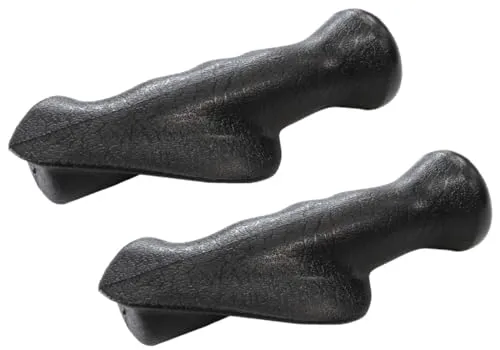 FabaCare Komfort Rollatoren Handgriffe, ergonomisch geformt, Gummihandgriffe, Rollatorengriff, Rollatorenhalter, Rechts und Links, Handfasser für Mobilitätshilfe, Puffer, 125x22 mm, ein Paar GR-S