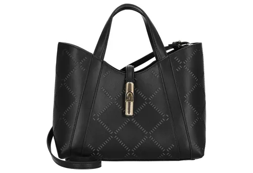 Furla Goccia Tote - Elegante Henkeltasche in Schwarz - Die Furla Goccia Tote in schwarz überzeugt mit ihrem stilvollen Design und hochwertiger Verarbeitung. Die praktische Innenaufteilung und vielseitigen Tragemöglichkeiten machen sie zum idealen Begleiter für modebewusste Frauen.