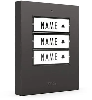 M-E Klingeltaster für 3-Familienhaus KTF-3 A Türklingel von m-e