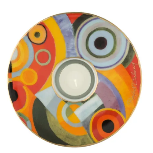 Goebel Teelichthalter Lebensfreude Künstlerteelicht in Nostalgischer Blechdose