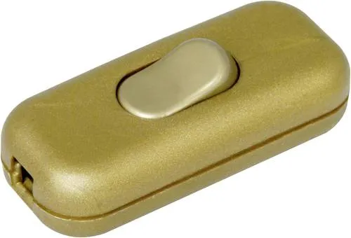 Kopp 191307003 Schnurschalter mit Zugentlastung Gold 1 x Aus/Ein 2A 1St.