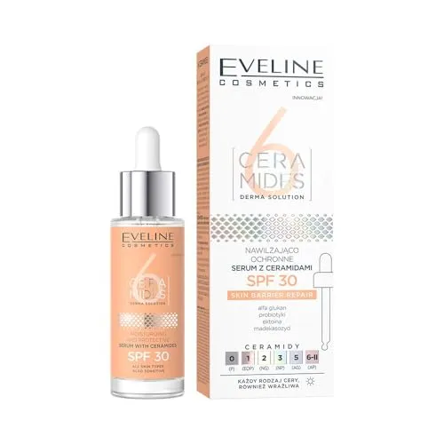 Eveline Cosmetics 6 Ceramides Schutz-Serum für trockene und empfindliche Haut SPF 30 30 ml