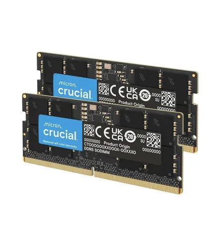 Crucial 128GB Kit 2x64GB DDR5-5600 SO-DIMM in schwarz von Crucial