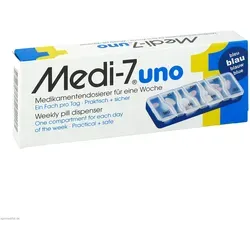 Medi 7 uno Medikamentendosierer für 7 Tage blau 1 St