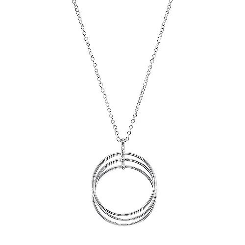 s.Oliver 2034351 Damen Collier Ringe Sterling-Silber 925 Silber 45 cm