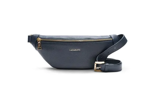 Lazarotti Gürteltasche Bologna Leather - Edle Leder Gürteltasche - Gürteltasche aus hochwertigem Leder mit geräumigem Hauptfach für wichtige Wertgegenstände. Ideal für stilvolle Mobilität dank verstellbarem Umhängeriemen.