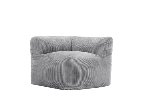 icon Zen Modulares Ecksessel aus Cord - Sitzsäcke für Wohnzimmer und Schlafzimmer, mit flauschiger Schaumstofffüllung und wasserfestem Boden für höchsten Komfort und einfache Montage.