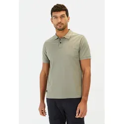 camel active Herren Kurzarm Poloshirt Dunkelgrün - Poloshirt aus Baumwollmix mit Stretch für optimalen Komfort, ideal für lässige Outfits oder Freizeitaktivitäten.