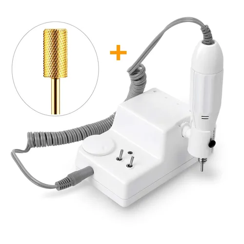 JSDA 6MW Nagelfräser Elektrisch - Maniküre & Pediküre: Vielseitig einsetzbarer Nagelfräser mit 4 Aufsätzen und 1 Premium Hartmetall Bit, ideal für Gelnägel und Hornhaut, sicher und einfach in der Handhabung.
